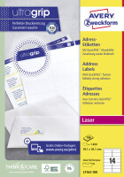 AVERY Zweckform Adress-Etiketten, 45,7 x 21,2 mm, weiß