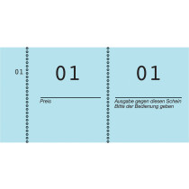 AVERY Zweckform Nummernblock 1 - 1000, 105 x 53 mm, blau