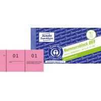 AVERY Zweckform Nummernblock 1 - 1000, 105 x 53 mm, grün