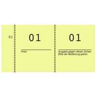 AVERY Zweckform Nummernblock 1 - 1000, 105 x 53 mm, rot