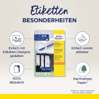 AVERY Zweckform Ordnerrücken-Etiketten, 38x192 mm,...