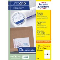 AVERY Zweckform Universal-Etiketten, 210 x 297 mm,...
