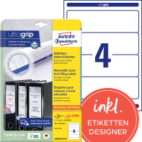 AVERY Zweckform Ordnerrücken-Etiketten, 59x192 mm,...