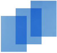 pavo Einbanddeckel, DIN A4, PVC, blau transparent, 0,20 mm