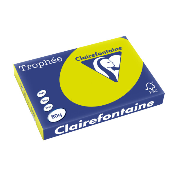 Clairefontaine Multifunktionspapier Trophée, A3, neongrün
