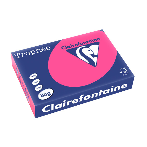 Clairefontaine Multifunktionspapier Trophée, A4, neonpink
