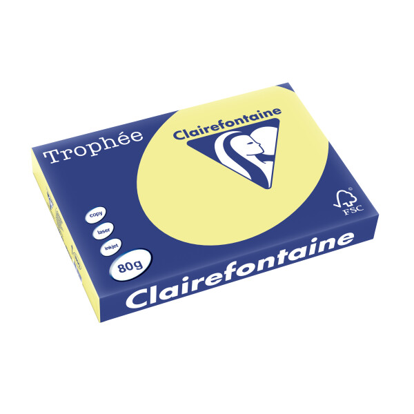 Clairefontaine Multifunktionspapier Trophée, A3, hellgelb