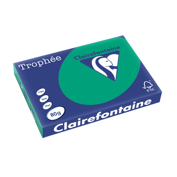 Clairefontaine Multifunktionspapier Trophée, A3, tannengrün