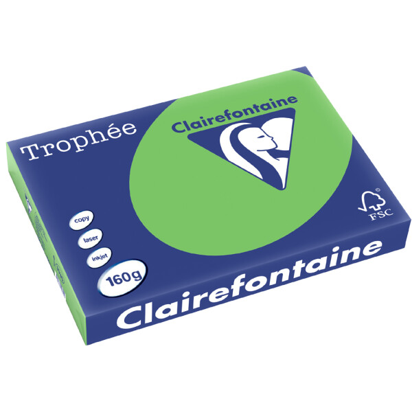 Clairalfa Multifunktionspapier, DIN A3, 160 g qm, maigrün