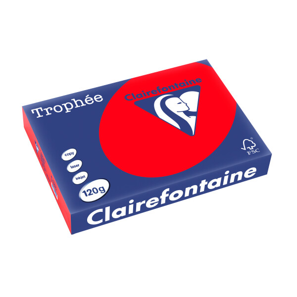 Clairefontaine Multifunktionspapier Trophée, A4, korallenrot