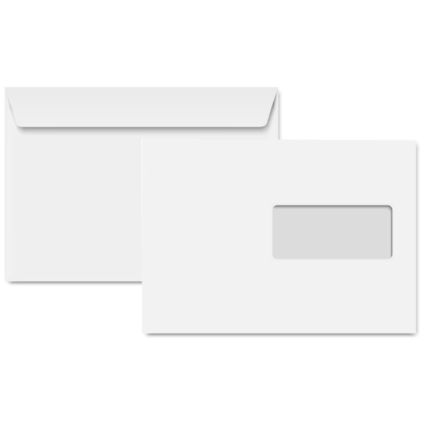 Clairefontaine Briefumschläge DL, 110 x 220 mm, weiß