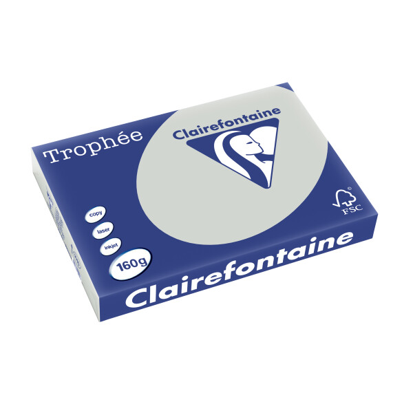 Clairefontaine Multifunktionspapier Trophée, A3, stahlgrau