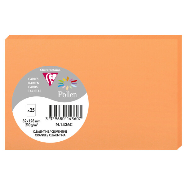 Pollen by Clairefontaine Briefkarte 82 x 128 mm, fuchsia