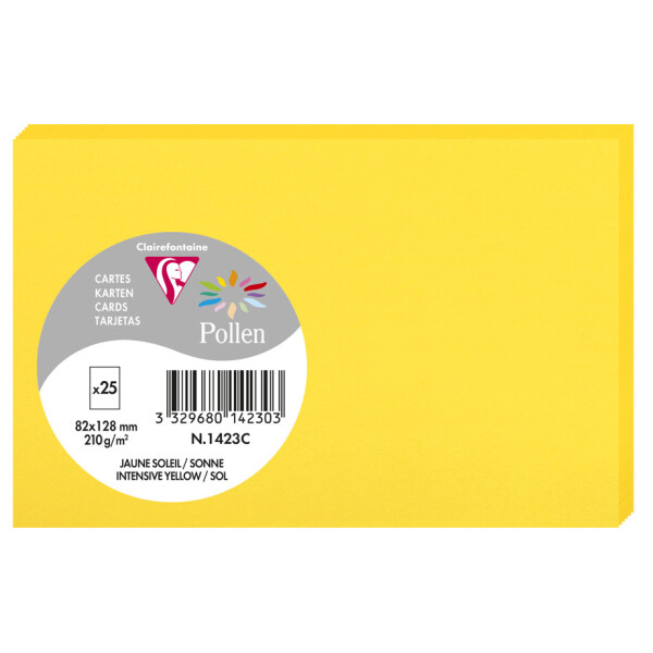 Pollen by Clairefontaine Briefkarte 82 x 128 mm, fuchsia