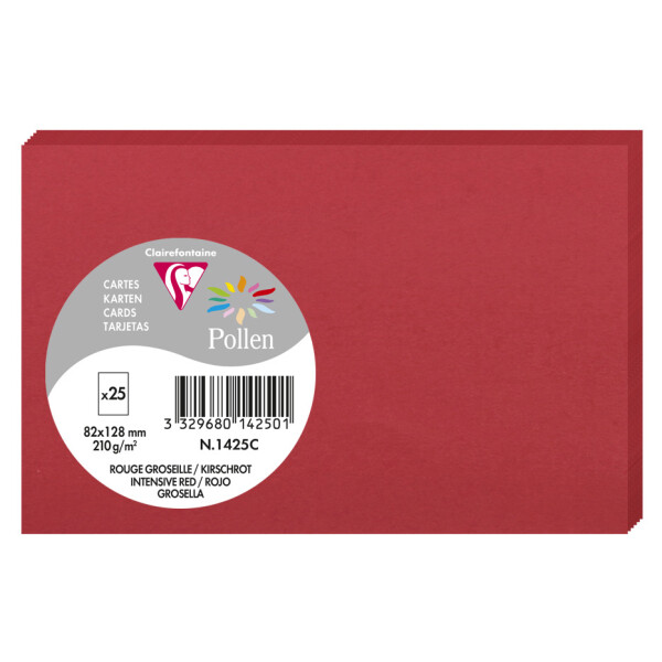 Pollen by Clairefontaine Briefkarte 82 x 128 mm, koalagrau