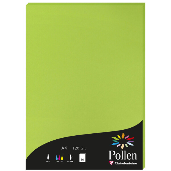 Pollen by Clairefontaine Papier DIN A4, knospengrün