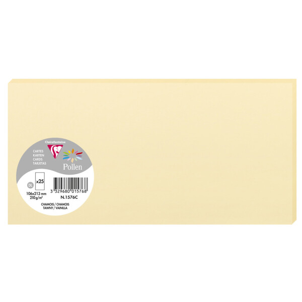 Pollen by Clairefontaine Karte DL, knospengr&uuml;n