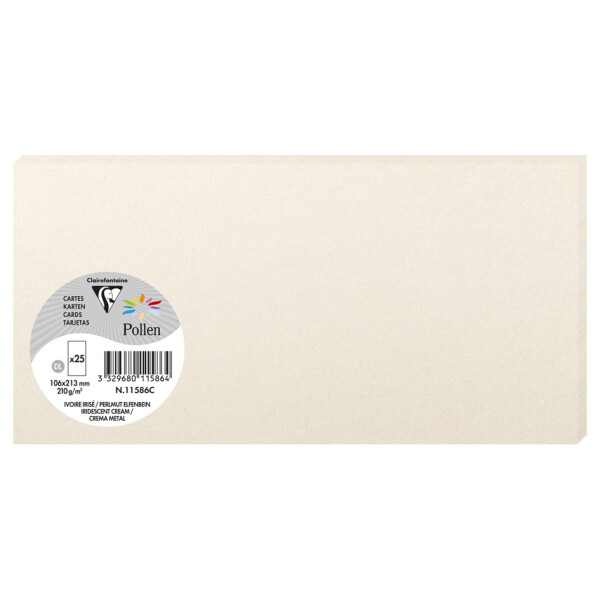 Pollen by Clairefontaine Karte DL, knospengr&uuml;n