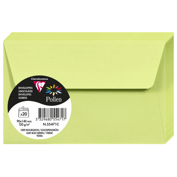 Pollen by Clairefontaine Briefumschlag 90x140 mm, knospen-