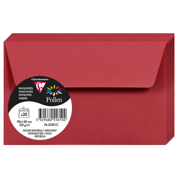 Pollen by Clairefontaine Briefumschlag 90x140 mm, perlmutt-