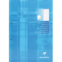 Clairefontaine Schulblock, DIN A4, kariert, 100 Blatt
