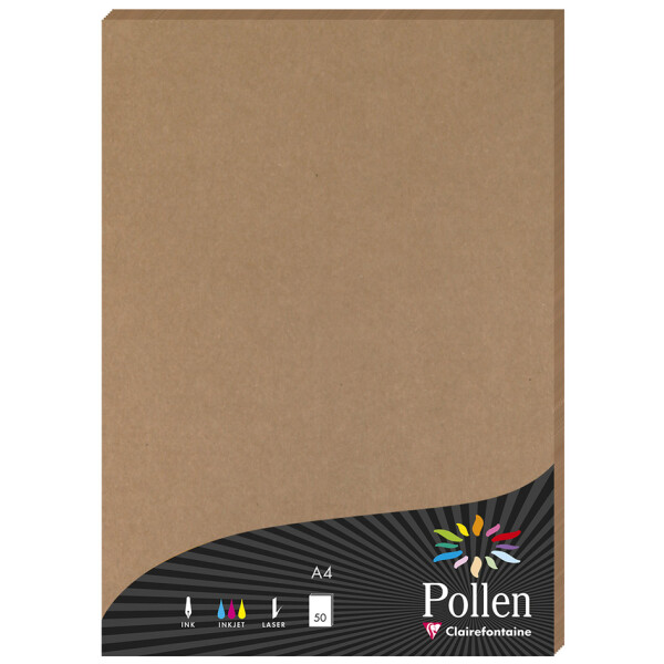 Pollen by Clairefontaine Kraftpapier, DIN A4, 120 g qm