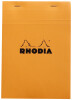 RHODIA Notizblock No. 16, DIN A5, kariert, orange