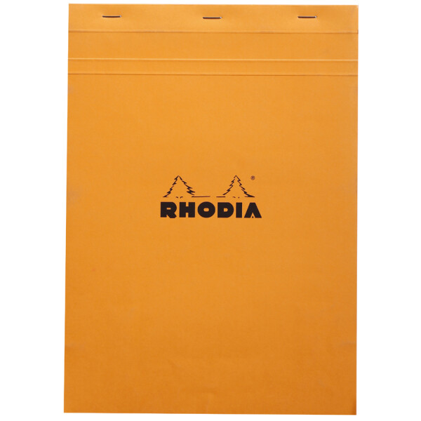 RHODIA Notizblock No. 18, DIN A4, kariert, orange