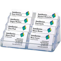 sigel Visitenkarten-Aufsteller, Hartplastik, mit 1 Fach