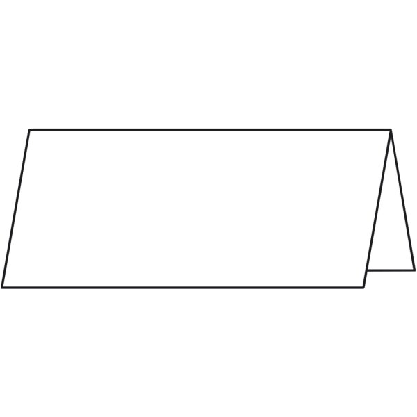 sigel Tischkarte, hochwei&szlig;, 185 g qm, 100 x 60 120 mm