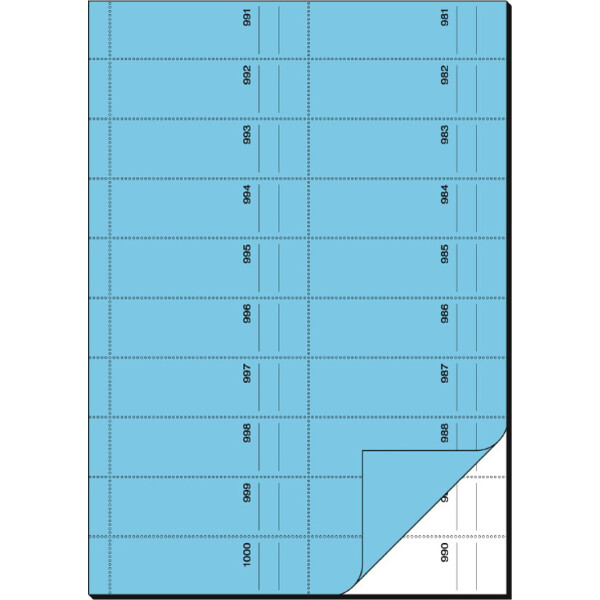 sigel Formularbuch "Bonbuch", A4, 1000 Abrisse, sortiert