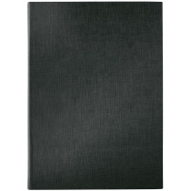 sigel Speisekarten-Mappe, A4, schwarz, Gummi-Bindung, blanko