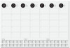 sigel Papier-Schreibunterlage Wandkalender, schwarz-weiß