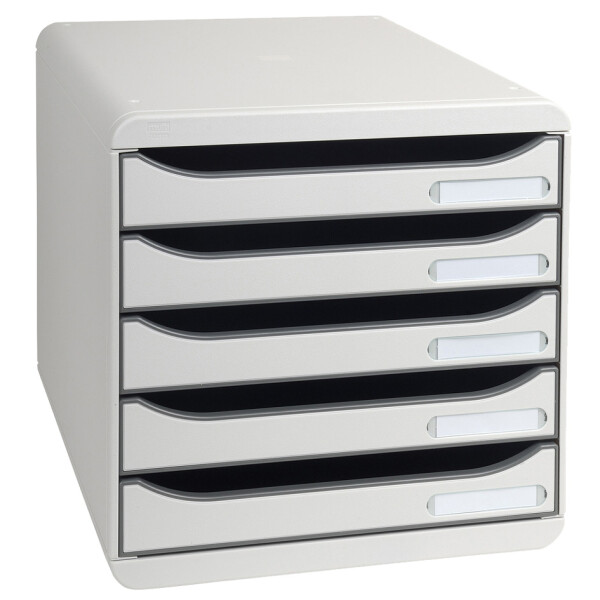EXACOMPTA Schubladenbox BIG-BOX PLUS, 5 Schübe, schwarz