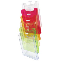 EXACOMPTA Wand-Prospekthalter, A4 hoch, 6 Fächer,...