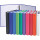 EXACOMPTA Ringbuch, 4 Ring-Mechanik, DIN A4, farbig sortiert