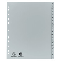 EXACOMPTA Kunststoff-Register, A-Z, DIN A4, 20-teilig