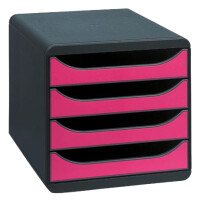 EXACOMPTA Schubladenbox BIG-BOX, 4 Schübe, mandarine