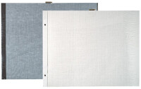 EXACOMPTA Schraubalbum-Einlagen, 360 x 285 mm, weiß
