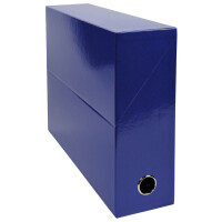 EXACOMPTA Archivbox Iderama, Karton, 90 mm, dunkelblau