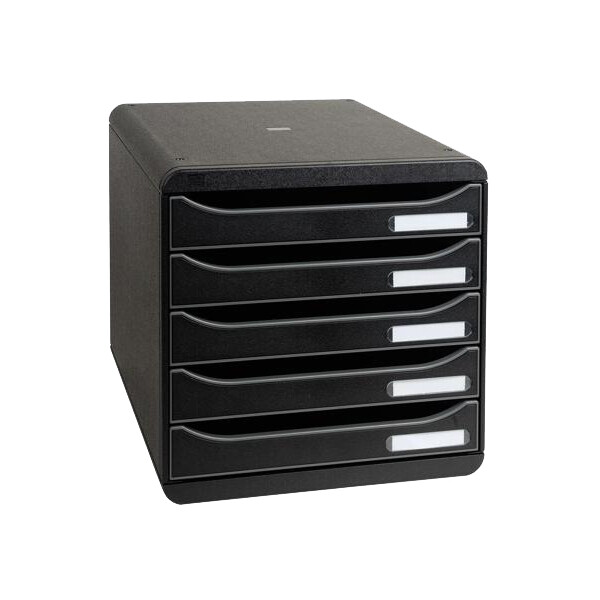 EXACOMPTA Schubladenbox BIG-BOX PLUS, 5 Schübe, karminrot