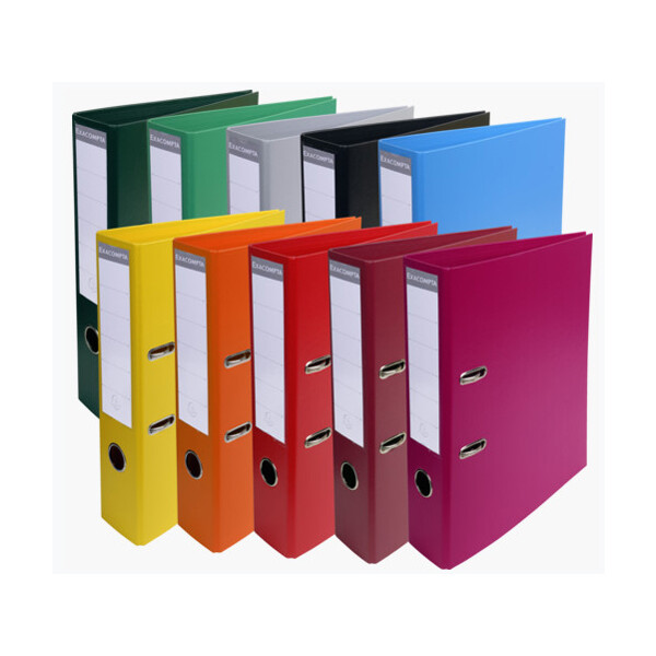 EXACOMPTA PVC-Ordner Premium, DIN A4, 70 mm, farbig sortiert