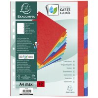 EXACOMPTA Karton-Register, DIN A4+, 12-teilig
