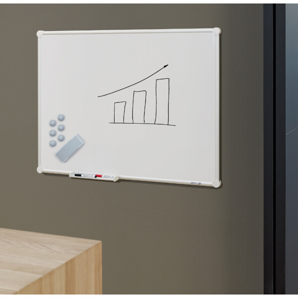 MAUL Weißwandtafel 2000 "white", (B)1.200 x (H)900 mm, weiß