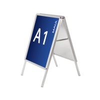MAUL Plakatständer, DIN A0 - 825 x 1.173 mm, 2 Klapprahmen