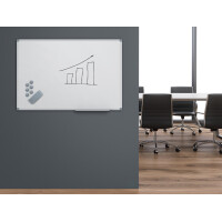 MAUL Weißwandtafel MAULstandard, (B)600 x (H)450mm, grau