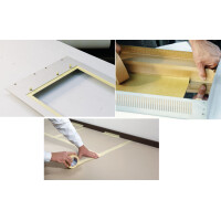 tesa Maler Krepp 4323 Basic Papierabdeckband, 50 mm x 50 m