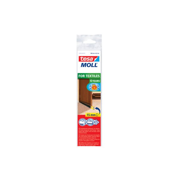 tesa INSULATION T&uuml;rdichtschiene, wei&szlig;, 43 mm x 1 m