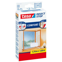 tesa Fliegengitter COMFORT für Fenster, 1,30 x 1,50 m
