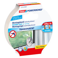 tesa Powerbond Montageband, transparent, 19 mm x 1,5 m